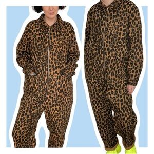 Red Sky Baggy Leopard Boilersuit